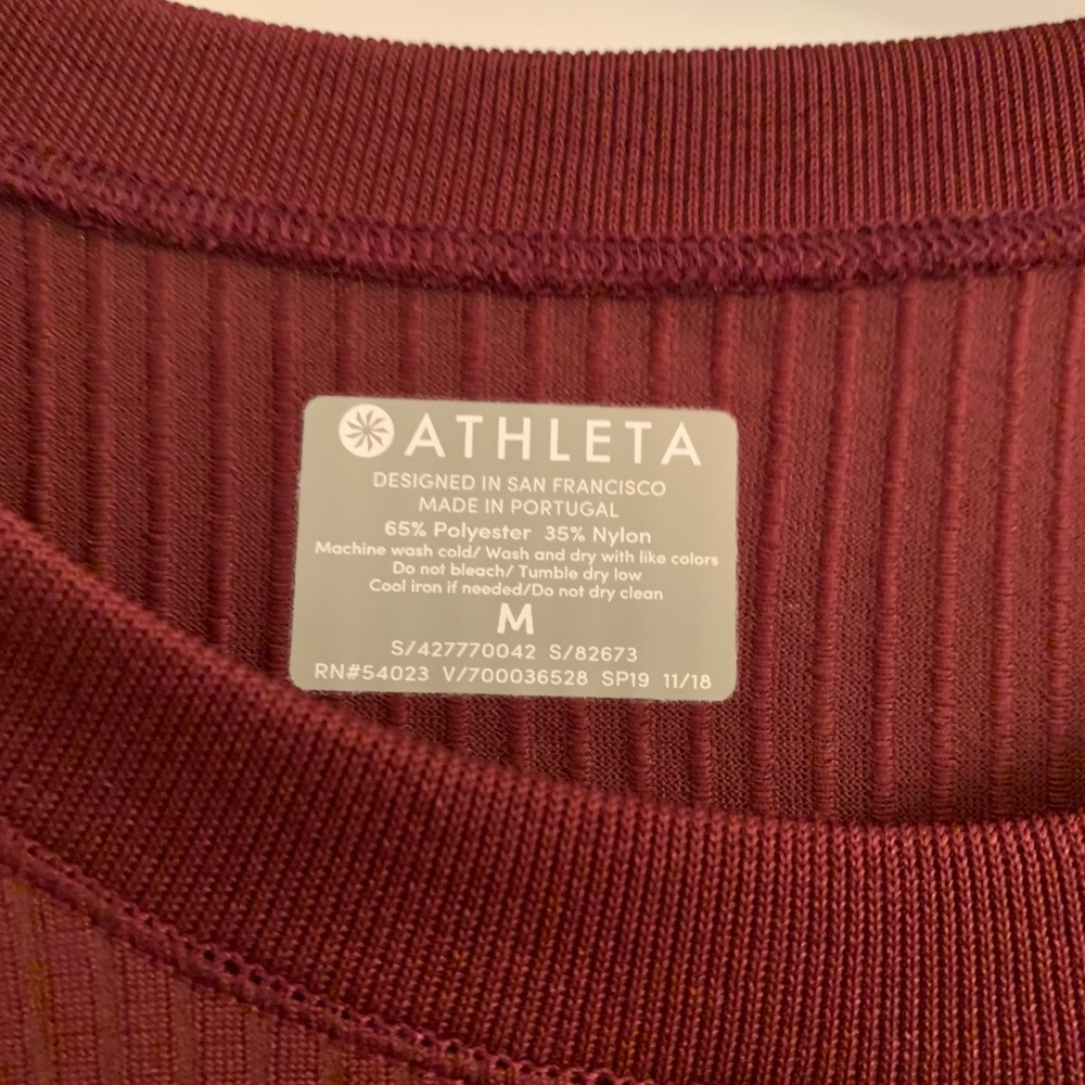 Athleta Ribbed Top